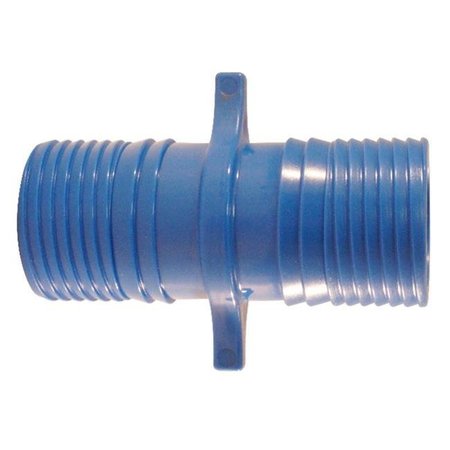 BLUE TWISTERS Blue Twisters 4814679 1.25 in. Insert x 1.25 in. Dia. Insert Polypropylene Coupling; Blue 4814679